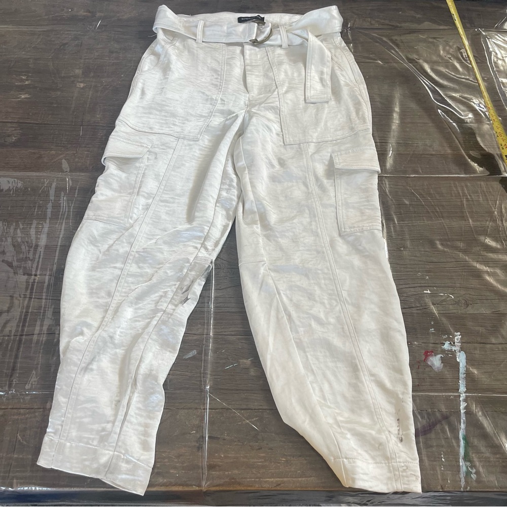 Banana Republic White Cargo Pants